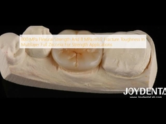 折りたたみ強さ 800 MPa と 8 MPa·m1/2 折りたたみ強さ 多層のフルジルコニア 強度アプリケーション